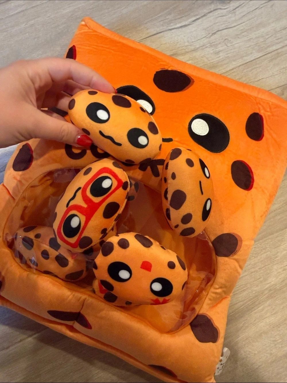 Plush Cookie Toy Set - Orange Cookie Plush with Soft Play Cookies